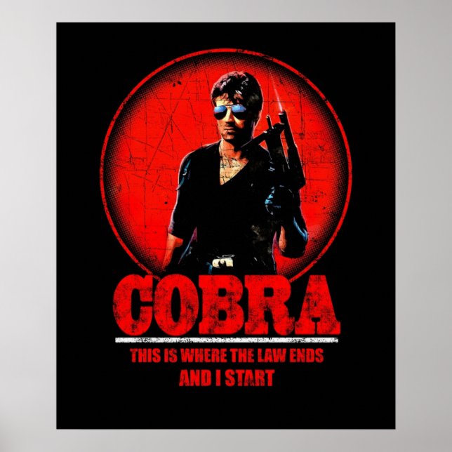 Cobra Movie Retro Poster (Framsidan)