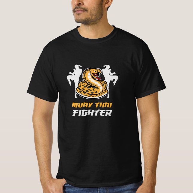 Cobra Muay Thai Fighter T Shirt (Framsida)