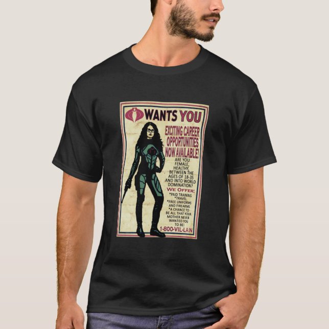 Cobra Recruiting poster med baronessan G.I T Shirt (Framsida)