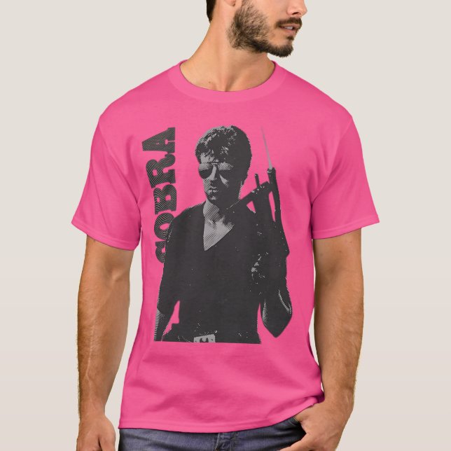 Cobra Retro Poster T Shirt (Framsida)