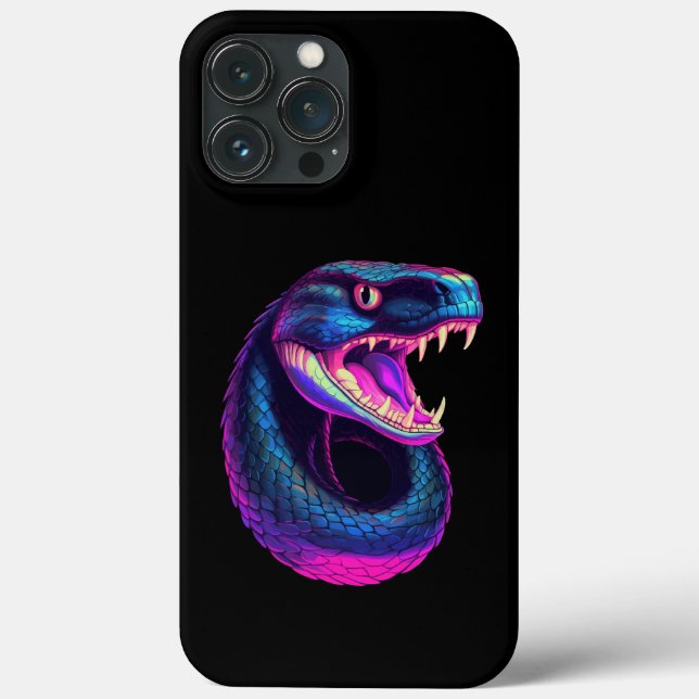 Cobra Snake in Vaporwave Aesthetic Stil (Baksida)