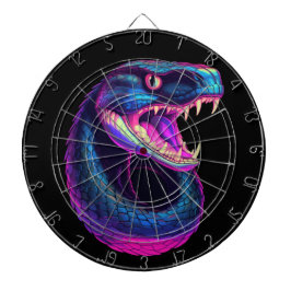 Cobra Snake in Vaporwave Aesthetic Stil Darttavla