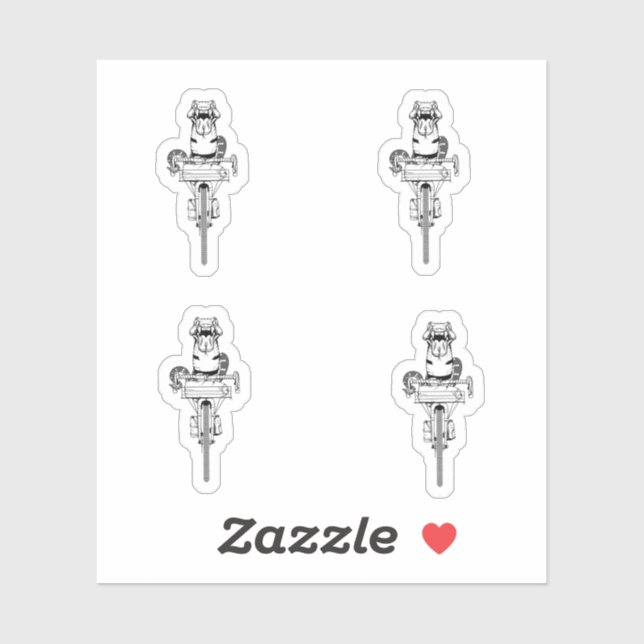 Cobra Snake rider en bikepacking-cykel Klistermärken (Ark)