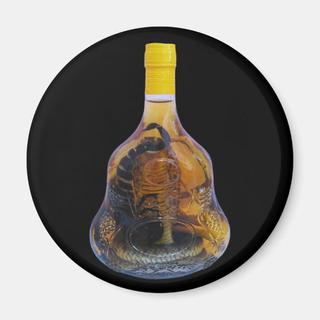 Cobra Snake Vs Scorpion Whiskey ... Yadong Lao Magnet (Framsidan)