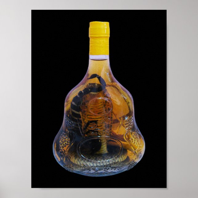 Cobra Snake Vs Scorpion Whiskey ... Yadong Lao Poster (Framsidan)