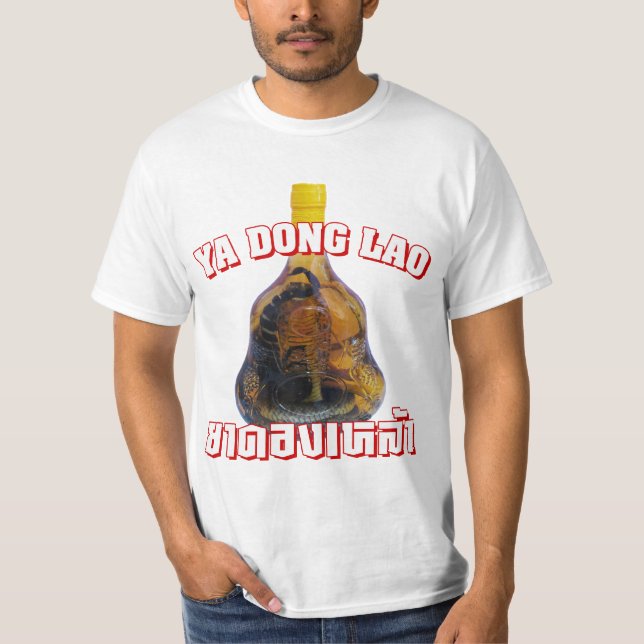 Cobra Snake Vs Scorpion Whiskey ... Yadong Lao Tröja (Framsida)