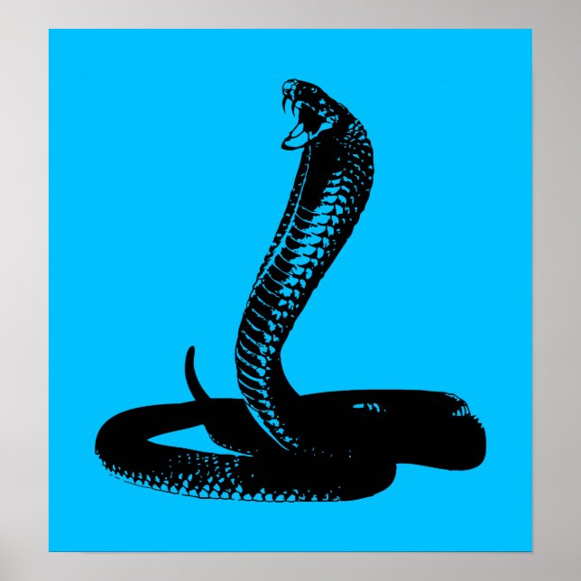 Cobra - svart poster (Framsidan)