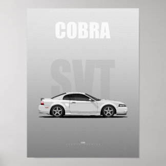 Cobra SVT American Muscle car Poster