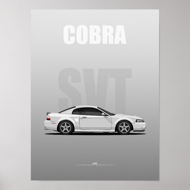 Cobra SVT American Muscle car Poster (Framsidan)