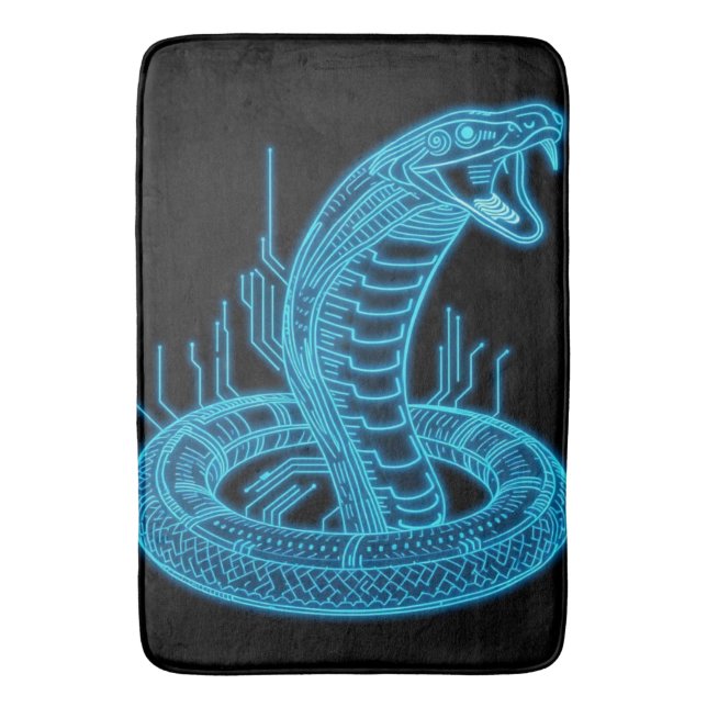 „Cobra – Symbol der Macht und Wachsamkeit“ Badrumsmatta (Framsidan (Vertikal))