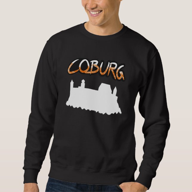 Coburg Mit Der Veste Coburg Castle Lång Ärmad Tröja (Framsida)