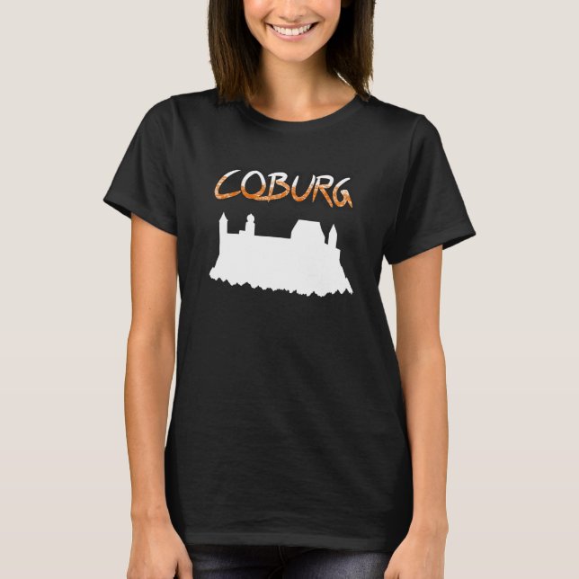 Coburg Mit Der Veste Coburg Castle T Shirt (Framsida)
