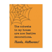Cobwebb i House är Halloween Dekoration Joke