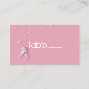 Cobwebb och White Spiders Bord Card Placeringskort