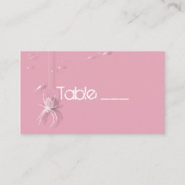 Cobwebb och White Spiders Bord Card Placeringskort