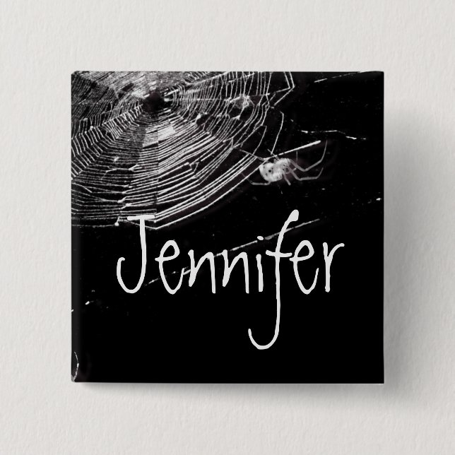 Cobwebb och White Spiders Knapp (Framsida)