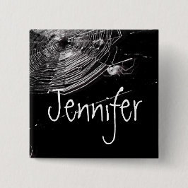 Cobwebb och White Spiders Knapp