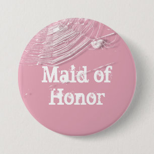Cobwebb och White Spiders Maid of honor Knapp