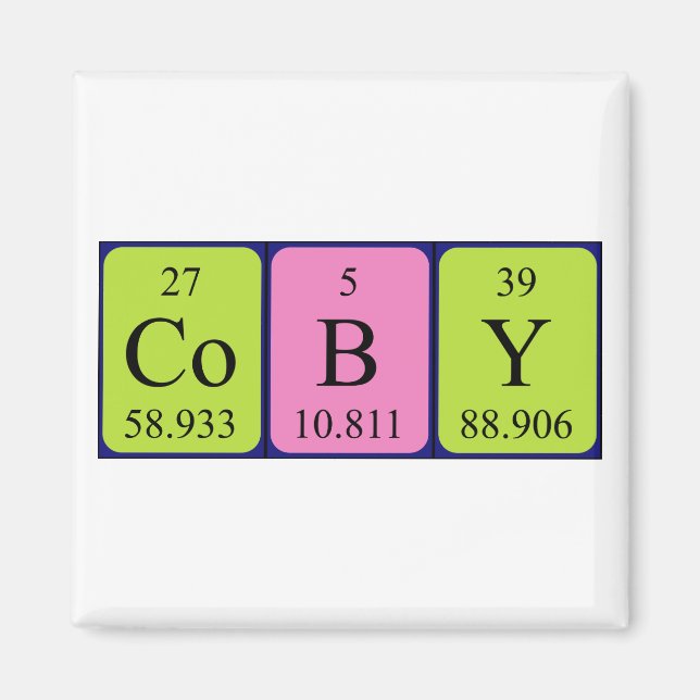 Coby Periodisk magnet bord namn (Framsidan)