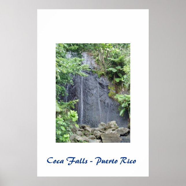 Coca Falls - Puerto Rico Poster (Framsidan)