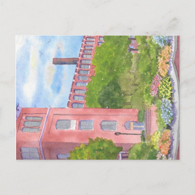 CoChecko Mills Courtyard Dover NH Vykort (Framsida)