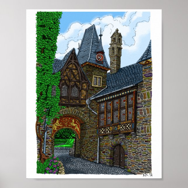 Cochem Castle Poster (Framsidan)