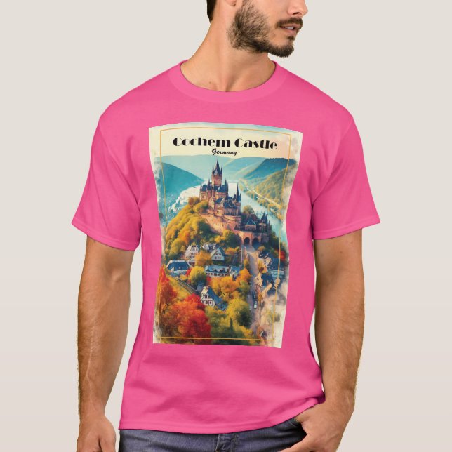 Cochem Castle Tyskland T Shirt (Framsida)