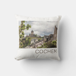 Cochem Mosel Panorama Tyskland Souvenir Kudde