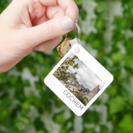 Cochem Moselle Panorama Tyskland Souvenir Nyckelring