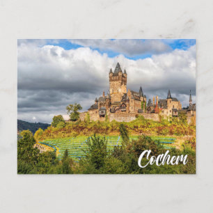 Cochem slott, Tyskland Vykort