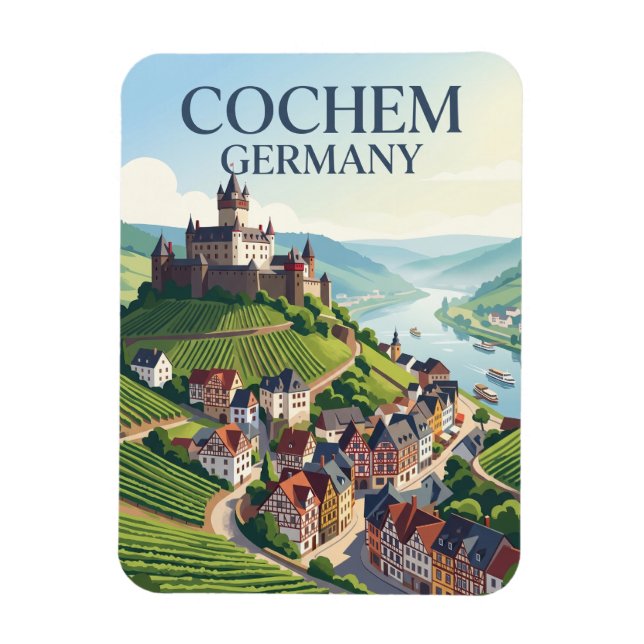 Cochem Tyskland Magnet (Vertikal)
