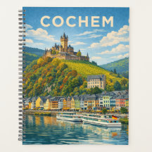 Cochem Tyskland Vintage Resa Konst