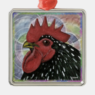 Cochin: Decorative Tupp Head Julgransprydnad Metall