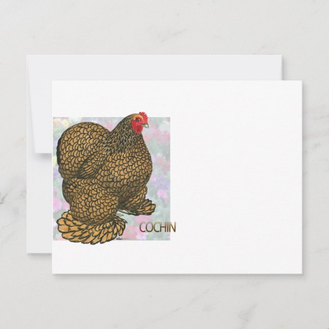 Cochin: Guld-lakad Hen (Framsida)
