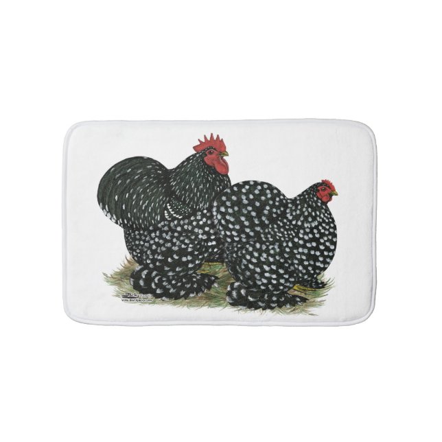 Cochin Mottled Chickens Badrumsmatta (Framsidan)