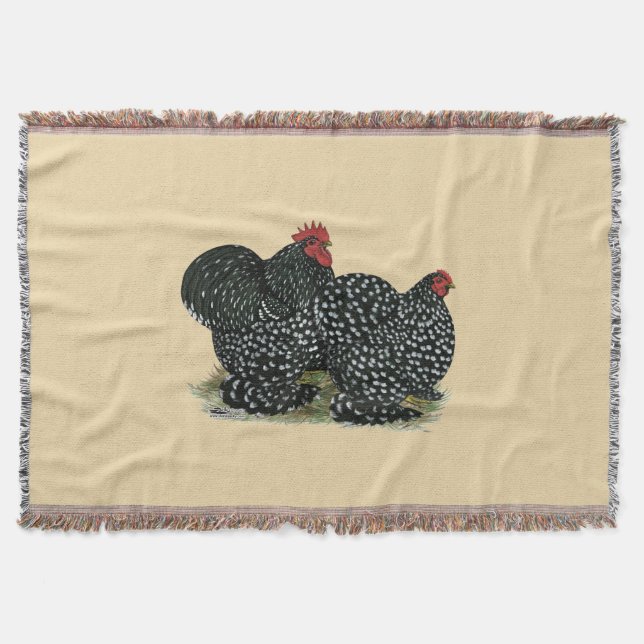 Cochin Mottled Chickens Filt (Framsidan)