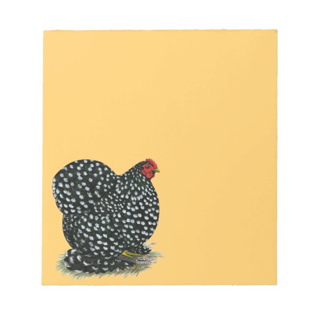Cochin Mottled Hen Anteckningsblock (Framsida)