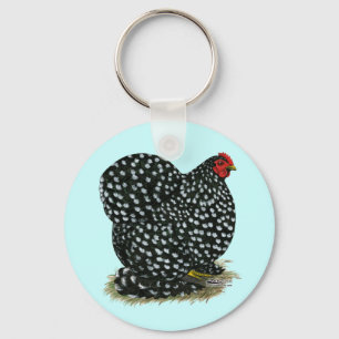Cochin Mottled Hen Nyckelring