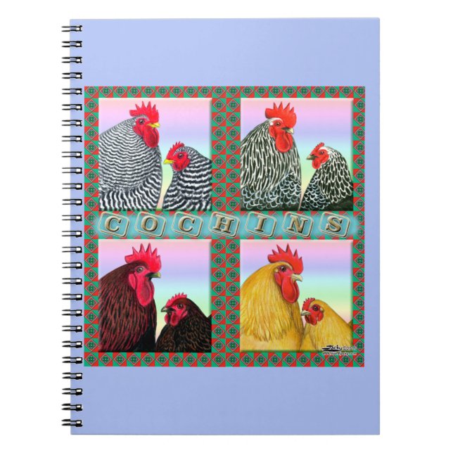 Cochins Four Färg Anteckningsbok Med Spiral (Framsidan)