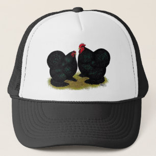 Cochins parar den svart bantamen truckerkeps