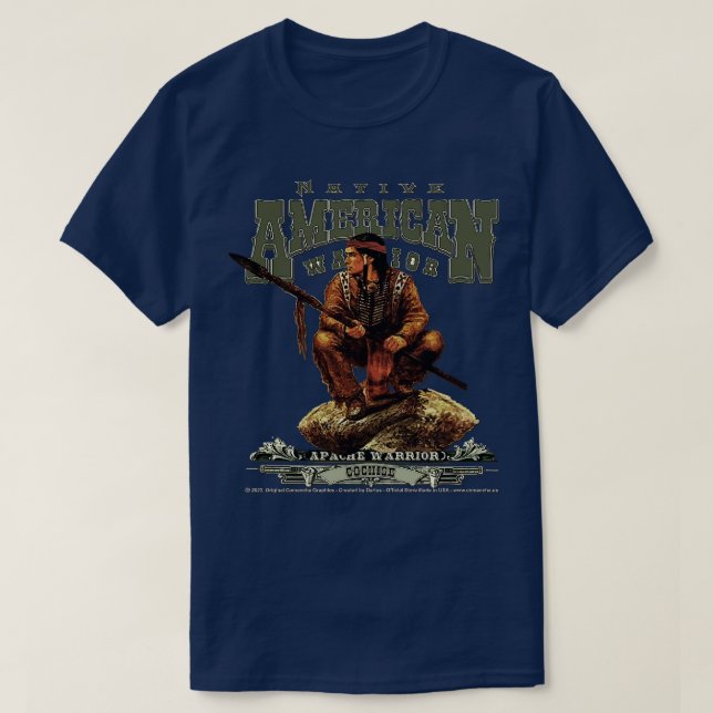 Cochise Apache-krigare T Shirt (Design framsida)