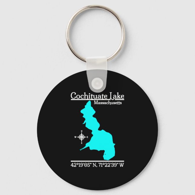 Cochituate lake - massachusetts prestation  nyckelring (Framsida)