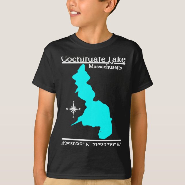 Cochituate sjö - massachusetts prestation  t shirt (Framsida)