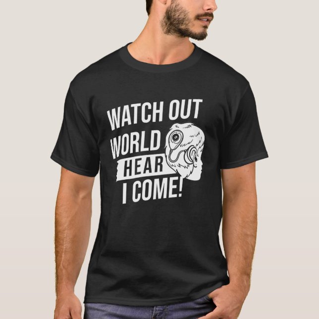 Cochlear Implant  Deaf Awareness T Shirt (Framsida)