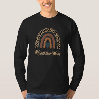 Cochlear Mamma Boho Rainbow Döv Hearing Pri T Shirt