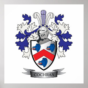 Cochran Family Crest Jackar av Arm Poster
