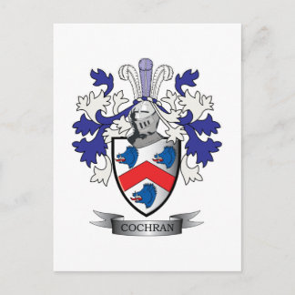 Cochran Family Crest Jackar om Arm Vykort
