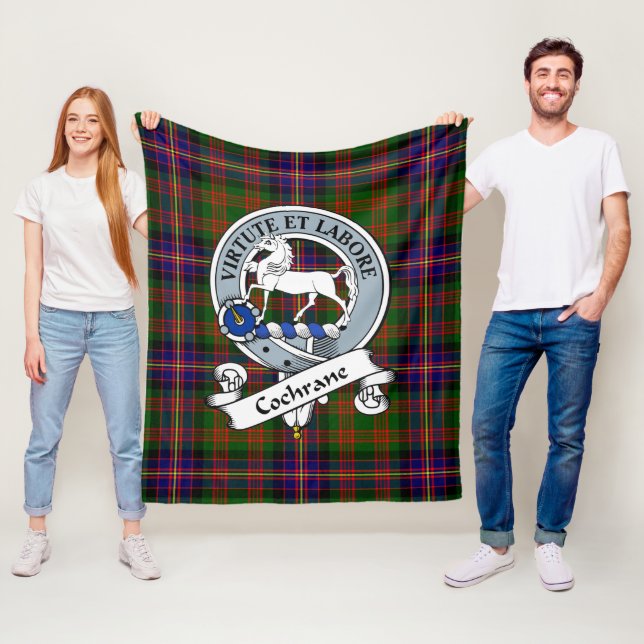Cochrane Modernt klanmärke Tartan Plaid Fleecefilt (På plats)