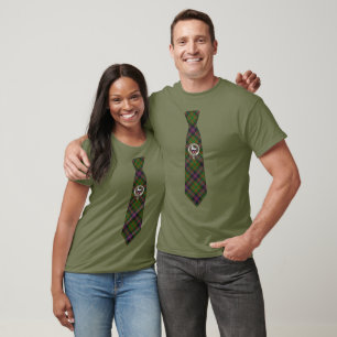 Cochrane skotsk märke & tartan slips t shirt
