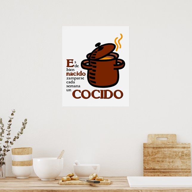Cocido Poster (Kök)